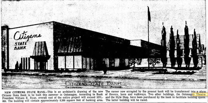 Ontonagon Theatre - May 10 1967 Article (newer photo)